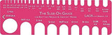 Lacis Slide On Knitting And Crochet Gauge 80 To 35, Pink