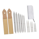 BEBEMOKO 15pcs Stumps Sketch Trimmer Sandpaper Pencil Sharpener Tortillions Paper Art Blender Set Sketch Drawing Tools Fine Sand