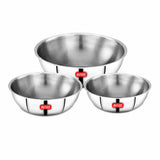 AVIAS AVI3 Triply Stainless Steel Tasla Set of 3 Pieces 20, 22 & 24 cm