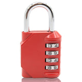 Newhouse Hardware Improved 4-Digit Combination Lock | Outdoor Waterproof Padlock for School, Gym Locker, Sports Locker, Fence, T