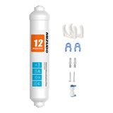 Remineralization Filter for Reverse Osmosis System, MIZUDO 12 Months Alkaline Water Filter System Under Sink, 1/4 Quick Connect