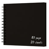 DIY Scrapbook Album 7x7 Inch Hardcover Kraft Paper Photo Book, Blank Memory Scrap Book for DIY Crafts, Wedding, Anniversary, 4