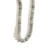 5x8mm Natural Rondelle Stone Beads White Labradorite Semi Precious Abacus Beads Handmake Gemstone for Jewerly Making DIY Bracele