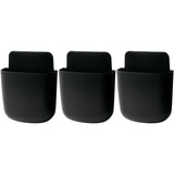 noonebutyou 3 Pcs Remote Control Holder Wall Mount Self Adhesive Remote Case Hole-Free Storage Organizer Wall Pencil Holder Phon