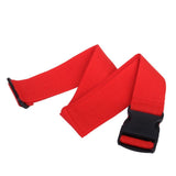 Zoomella 2X Red Travel Luggasuitcase Strap Baggabackpack Packing Bag Belt Adjust|Luggastraps| Luggastraps