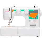 Janome MOD15 EasytoUse Sewing Machine with 15 Stitches, Adjustable Stitch Length and 5Piece Feed Dogs