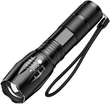 MODOAO 1500LM LED Waterproof Tactical Flashlight with 5 Light Modes for Hiking, Camping, Emergency (1 Pack)