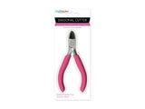 Multicraft Imports Diagonal Cutters W/Soft Grip Handle4.375, Silver Tone and Pink