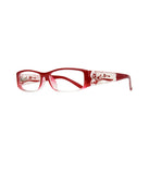 EYEBOGO Kaylee Fashion Reading Glasses for Women, Women's Ladies Classy Comfortable Readers (Red, 1.50)