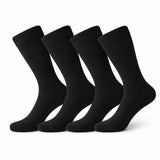 Nilman Cotton Calf Length Socks Pack Of 4 | School Uniform Socks For Boys & Girls | Free Size For Men & Women | Soft Breathable