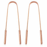 Varneya Reusable Tongue Cleaner Set | Pure Copper And Stainless Steel Tongue Scrapers For Daily Oral Care