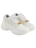 Shoetopia Women'S Suede Sneakers White 7 Uk,White,7,B0CXJ2FWW3