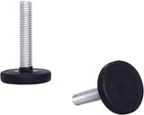 (Pack of 2) Furniture Leveling Feet 5/16 x 1-9/16 (M8 x 40 mm), Adjustable Round Legs 1-3/16 (30 mm) Diameter, 5/16 (M8) Thread
