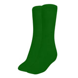 Mukhaksh (Pack Of 1 Pair Boys Kids Cotton Comfortable Dark Green Socks Calf Length Long School Uniform School Dress Dark Green S