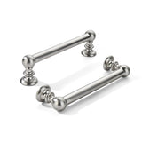 khtumeware 10 Pack 3-1/2 inch(89mm) Hole Center Brushed Nickel Cabinet Pulls Solid Heavy-Duty Satin Nickel Kitchen Cabinet Hardw