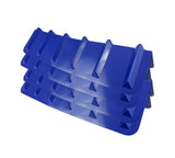 Mytee Products 4 Pack Blue Flatbed Edge Protectors - 8 x 8 x 36 | V Shaped Winch Ratchet Straps Plastic Corner Protector for Fla