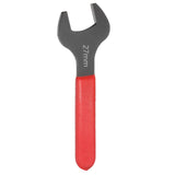 HARFINGTON Single Open End Wrench 27mm Metric 15 Degree Offset Angle U-Shaped Open Ended Spanner Small Flat Head Blackening Wren