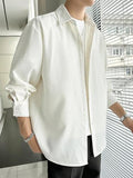 Leriya Fashion Textured Shirts for Men || Casual Shirt for Men || Shirt for Men|| Men Stylish Shirt || Men Fancy Shirt || Men Full Sleeve Shirt || Plain Shirts for Men (LF-MS-6134-L-White),White
