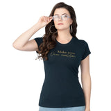 Tencel Lycra Fabric Round Neck Relaxed Fit T-Shirt Vts-1037 - L,PLAIN,,B0D94GGGQZ