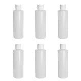 Pinnacle Mercantile 16 Oz Plastic Squeeze Bottles Made in USA with Flip Cap Set of 6 Empty