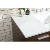 Elegant Decor Baldwin 42 Solid Wood And Mdf Bathroom Vanity In Walnut