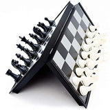 Multipurpose Go Magnetic Travel Chess Set with Folding Chess Board Educational Toys for Kids and Adults (12.6)