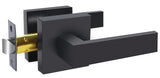 RAZCC Passage Door Lever, Matte Black Interior Door Handles for Hallway& Closet Heavy Duty Non-Locking Lever Sets Keyless Door K