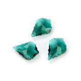 100pcs Czech Faceted Crystal Glass Baroque Chandelier Pendant Drop Beads Suncatcher 22mm May Emerald Green Birthstone