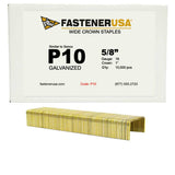5/8 Leg x 1 Crown 16GA GALV P10 Staples 10,000ct | P10