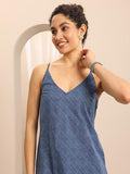 Libas Women'S Cotton Printed Straight Kurti (29717_Blue 1_2Xl)