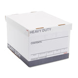 Staples Storage & Filing Box, Heavy-Duty with Handles & Removable Lid, Letter & Legal Size Documents, Stackable, 12-Pack, White/