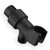 JASYA Handheld Shower Head Holder Black Adjustable Shower Arm Mount for Connecting 1/2 Inch IPS Female Inlet and Male Outlet Sho