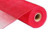 Deco Poly Mesh, Red Non Metallic, for Creating Festive and Cheerful Memorial Day and Fourth of July Wreaths and Bows, 10 Inch x