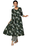 Libas Women'S Pure Cotton Printed Kurta Set (278900R Green