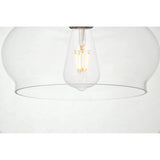 Living District Destry 1-Light Mid-Century Metal Pendant In Black Finish