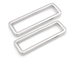 CRAFTMEMORE 2 Inch Rectangle Rings Buckle Metal Rectangular Buckle Loop for Bag Belt Strap Quality Finish 4 pcs SCLP (2 Inches L