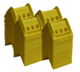 Mytee Products 80 Pack Yellow 4 Flatbed Edge Protectors with Carrying Case - 4 Winch Ratchet Straps Plastic Corner Protectors fo