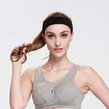 Style Along Black Cotton Sweat Fitness Sports Headband For Girls And Women