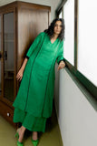 Anni Designer Women'S Rayon Blend Straight Solid Kurta With Palazzo (Papita Green_M_Green_Medium),Green,M,Rayon Blend,Classic,