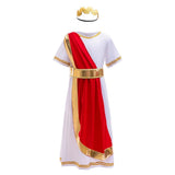 Dressy Daisy Roman Greek Costume with Laurel Headband for Kids Boys Halloween Dress Up Toga God Outfit Size 8-10