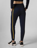 Fyltr Women'S Joggers With Side Tape Detailing - Elasticated Waistband | Contrast Drwacord | Elastic Hem,Vainly Navy,Vainly Navy,36
