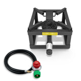 CONCORD 12 THE BLOCK BURNER Single Propane Outdoor Burner. 100,000 BTU Great for Home Brewing, Camping, Tailgating, and More!