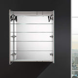 Fresca Spazio 30 Wide X 36 Tall Bathroom Medicine Cabinet W/Led Lighting & Defogger
