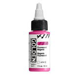 GOLDEN High Flow Acrylics, Fluorescent Magenta, 1 fl. oz. Bottle, Professional Acrylic Paint, Transparent