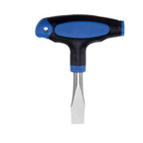 HARFINGTON t Handle 10mm Flat Head Screwdriver Easy to Use Ergonomic Handle Flat Head Slotted Screwdriver with Plastic Handle fo