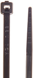 Hellermann Tyton T18L0M4 Standard Cable Tie, 8 Long, 18lb Tensile Strength, PA66, Black (Pack of 1000)