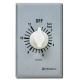 Intermatic FF412H 12Hour Spring Loaded Wall Timer, Brushed Metal Finish
