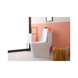 Elegant Lighting Winslet One-Piece Floor Square Toilet 27X14X31 In White