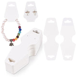 joycraft 100Pcs Bracelet Display Cards, 4.7x1.7Inch Self-Adhesive Necklace Display Cards, Earring Paper Holder Tags, Jewelry Pac
