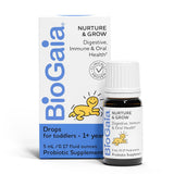 BioGaia Nurture & Grow Toddler Probiotic | Ages 1+ | Liquid Probiotic | Allergen-Free | Triple-Benefit Probiotic for Kids | Dige